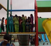 pakistani ladies at fiesta water park in pakistan.